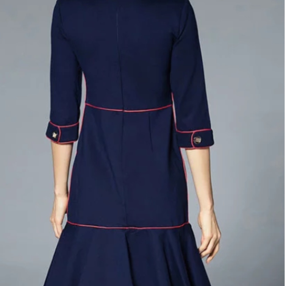 HP Flounce Elegant Cotton-blend Ruffled Mini dress - Picture 4 of 6